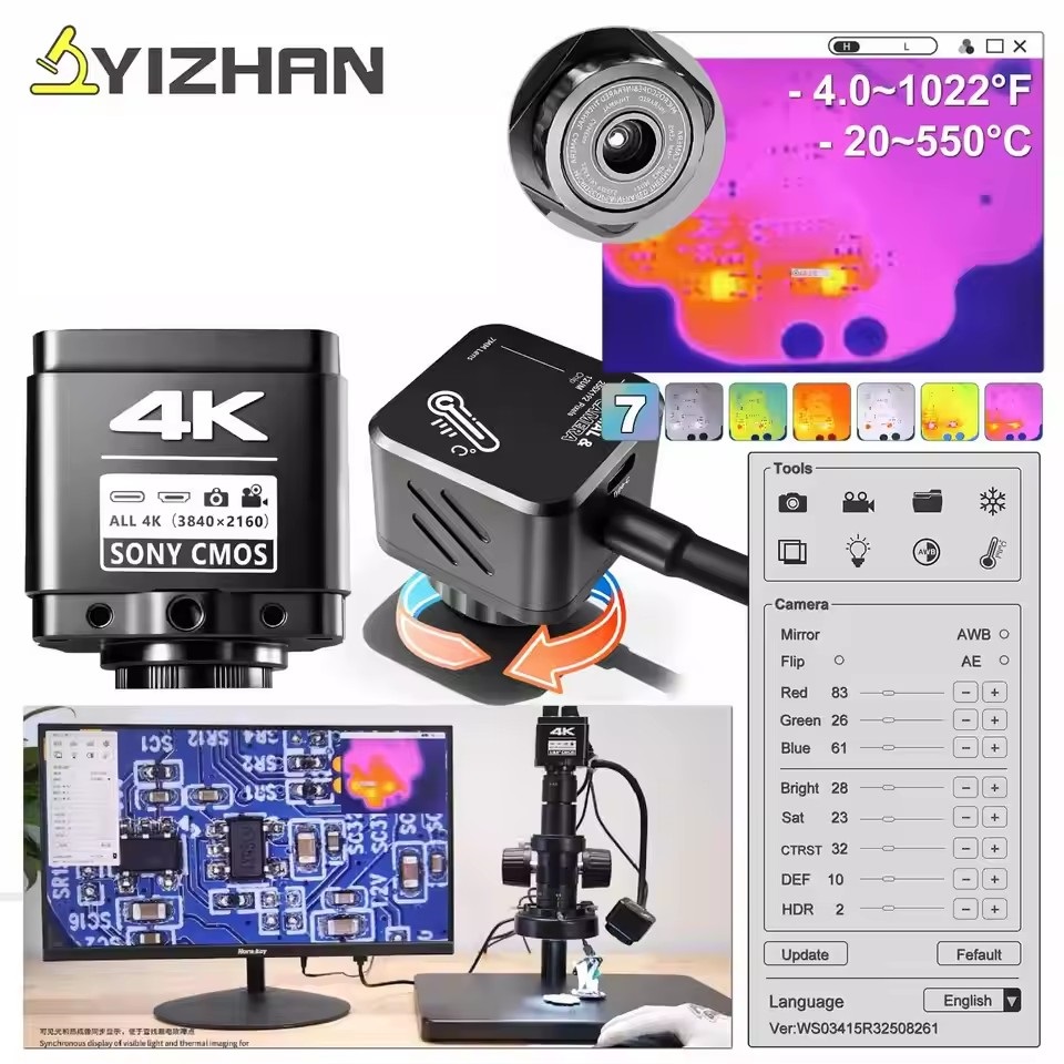 Electronics Repair In Usa - Termocamera YIZHAN 256*192 Pixel 4K, Microscopio